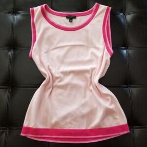 ❗Talbots Pink Tipped Sleevless Knit Tank XS❗